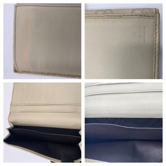 Authentic Gucci GG Greyish Beige Long Wallet - Picture 8 of 11